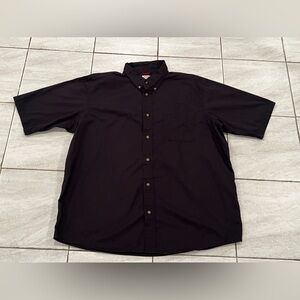 WRANGLER men short sleeve black shirt-100%cotton /size 2XL